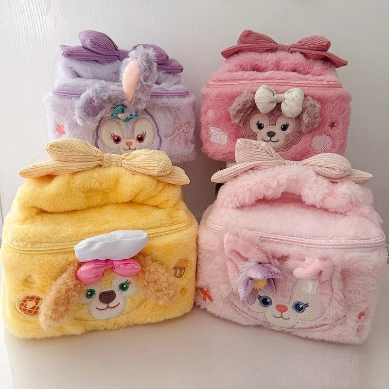 ตุ๊กตากระเป๋าเครื่องสําอางแบบพกพาแยกกระเป๋าเดินทางกระเป๋าเก็บเครื่องสําอางแบบพกพาน่ารักการ์ตูนเชอร์ลี่ย์เมย์เชฟสุนัข