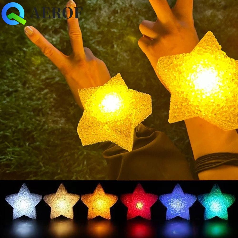 Aerof สายรัดข้อมือ Star Lighting, คอนเสิร์ตปาร์ตี้งานแต่งงานวันเกิดกระพริบสร้อยข้อมือ, Creative Nigh