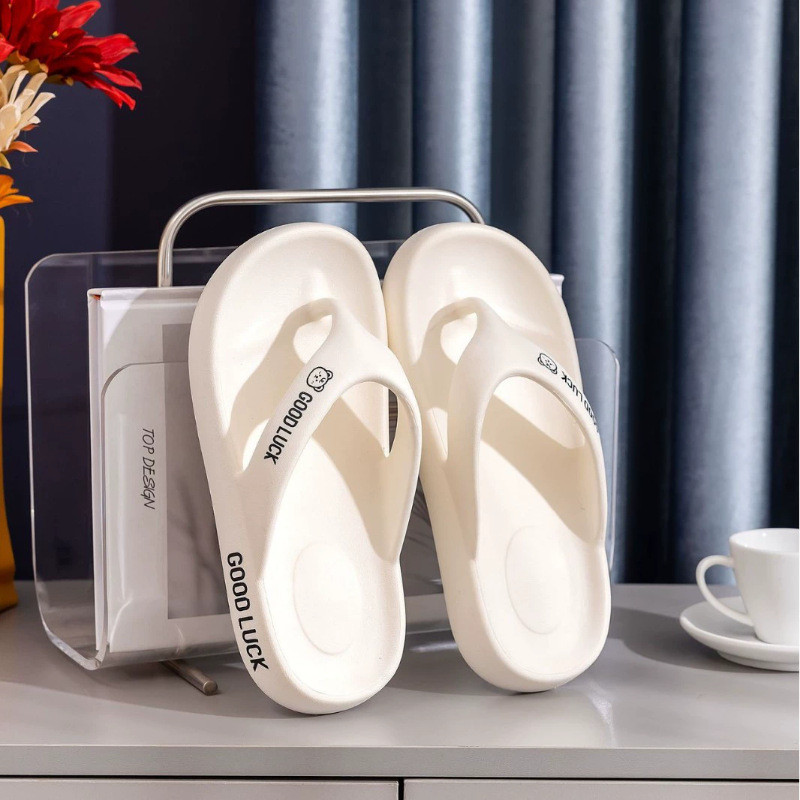 สุภาพสตรี Flip-Flops หญิงรองเท้าแตะ EVA Anti-Slip หนา Soled Flip-Flops แฟชั่น Soft-Soled