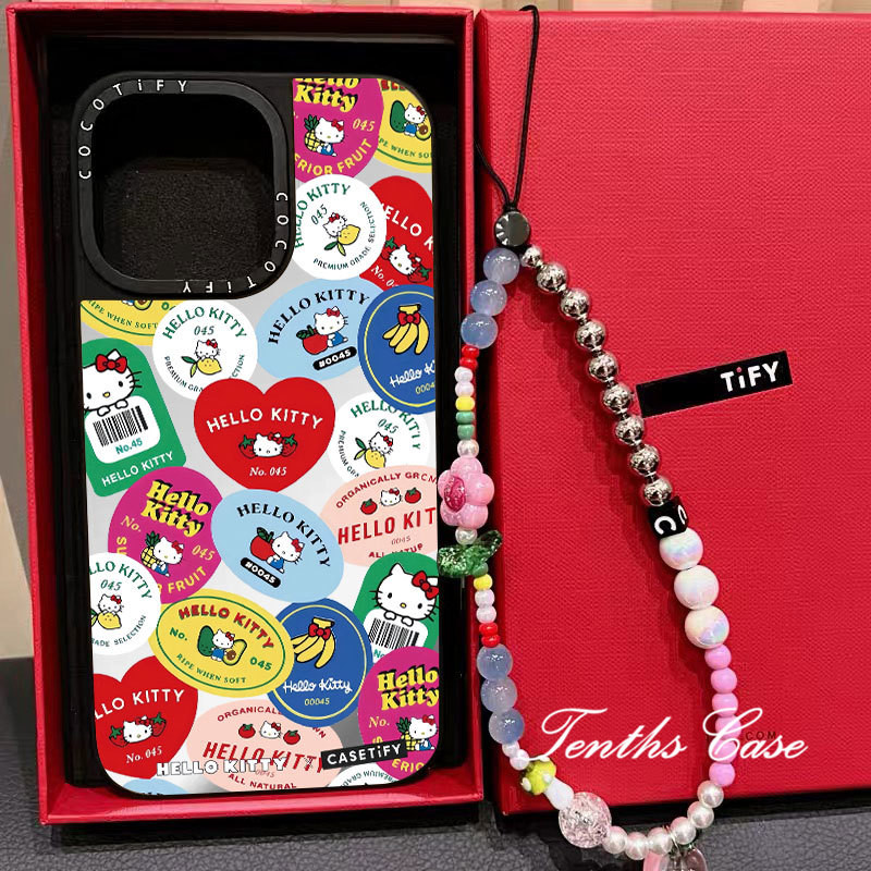 เข้ากันได้กับ IPhone 11 12 13 14 15 Pro Max X Xr Xs Max 8 7 Plus SE Ins Heart สติกเกอร์ Kitty Cat Ba