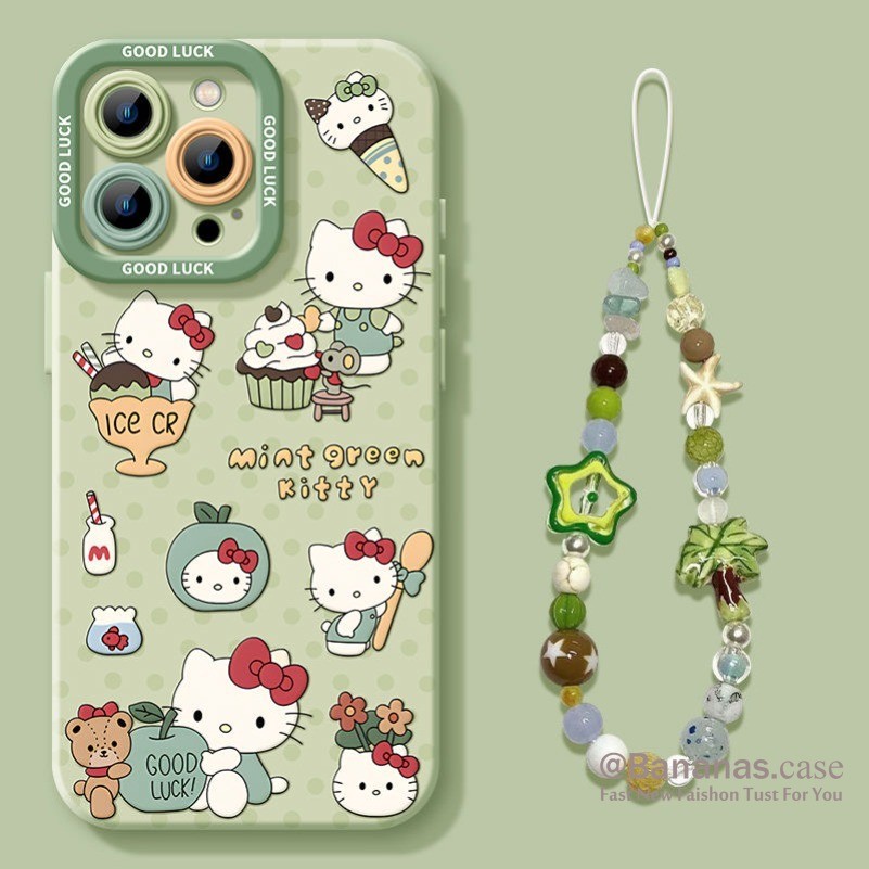 เข้ากันได้กับ iPhone 16 15 14 13 12 11 Pro Max X Xr Xs Max 7 8 Plus SE2020 เคสโทรศัพท์การ์ตูนฤดูใบไม้ผลิ Sun Flower + Lanyard Soft ฝาหลัง