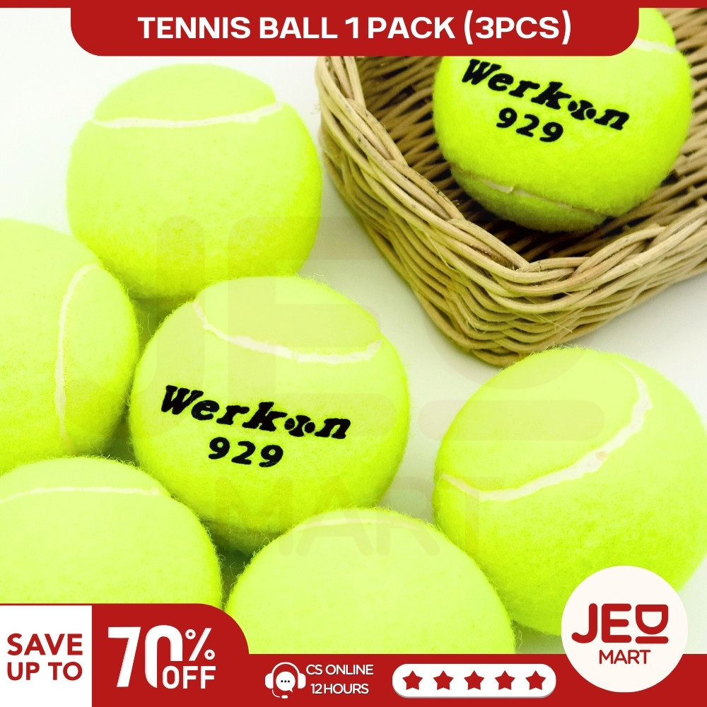 Werkon Tennis Ball / Tennis Ball บรรจุ 3 / Kasti Ball B-190