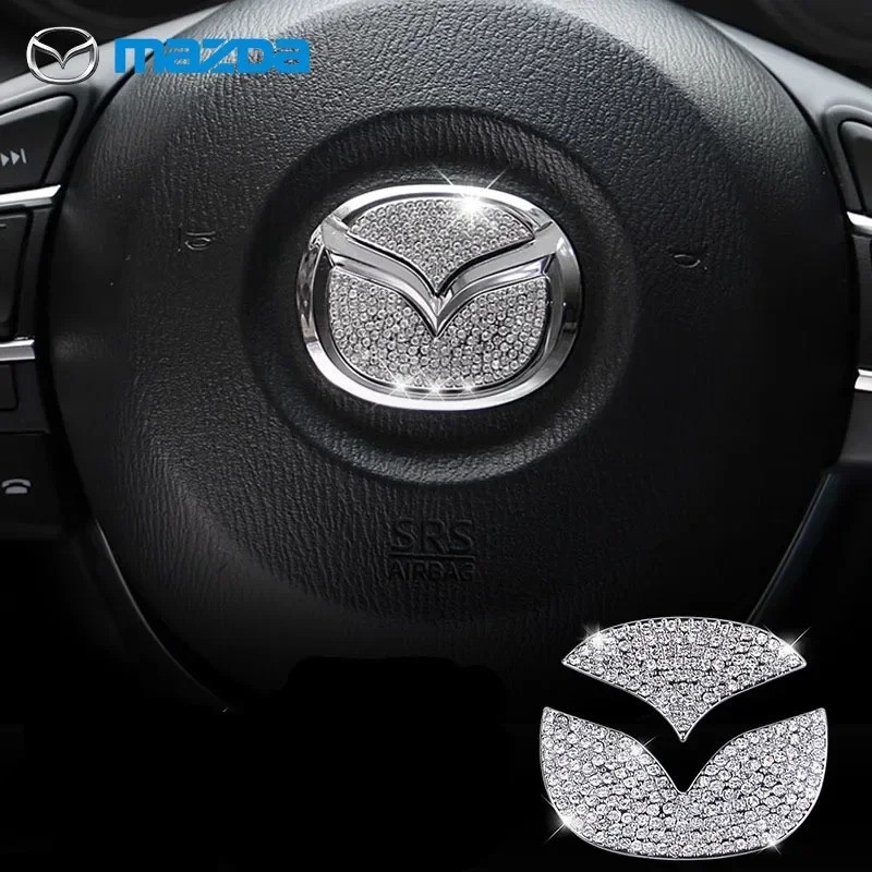 รถสติกเกอร์อุปกรณ์เสริมสําหรับ Mazda 3 6 2 CX-3 CX-4 CX5 CX9 CX3 CX4 CX-5 CX-9 จัดแต่งทรงผมรถพวงมาลั