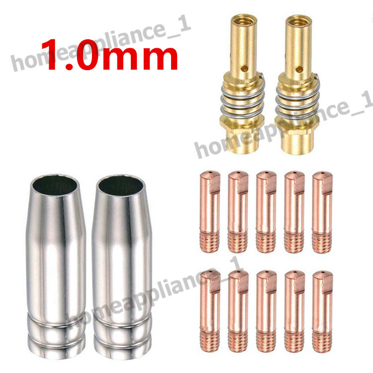 14ชิ้น15AK หัวเชื่อมสิ้นเปลือง0.6/0.8/1.0/1.2Mm MIG หัวฉีดไฟฉาย