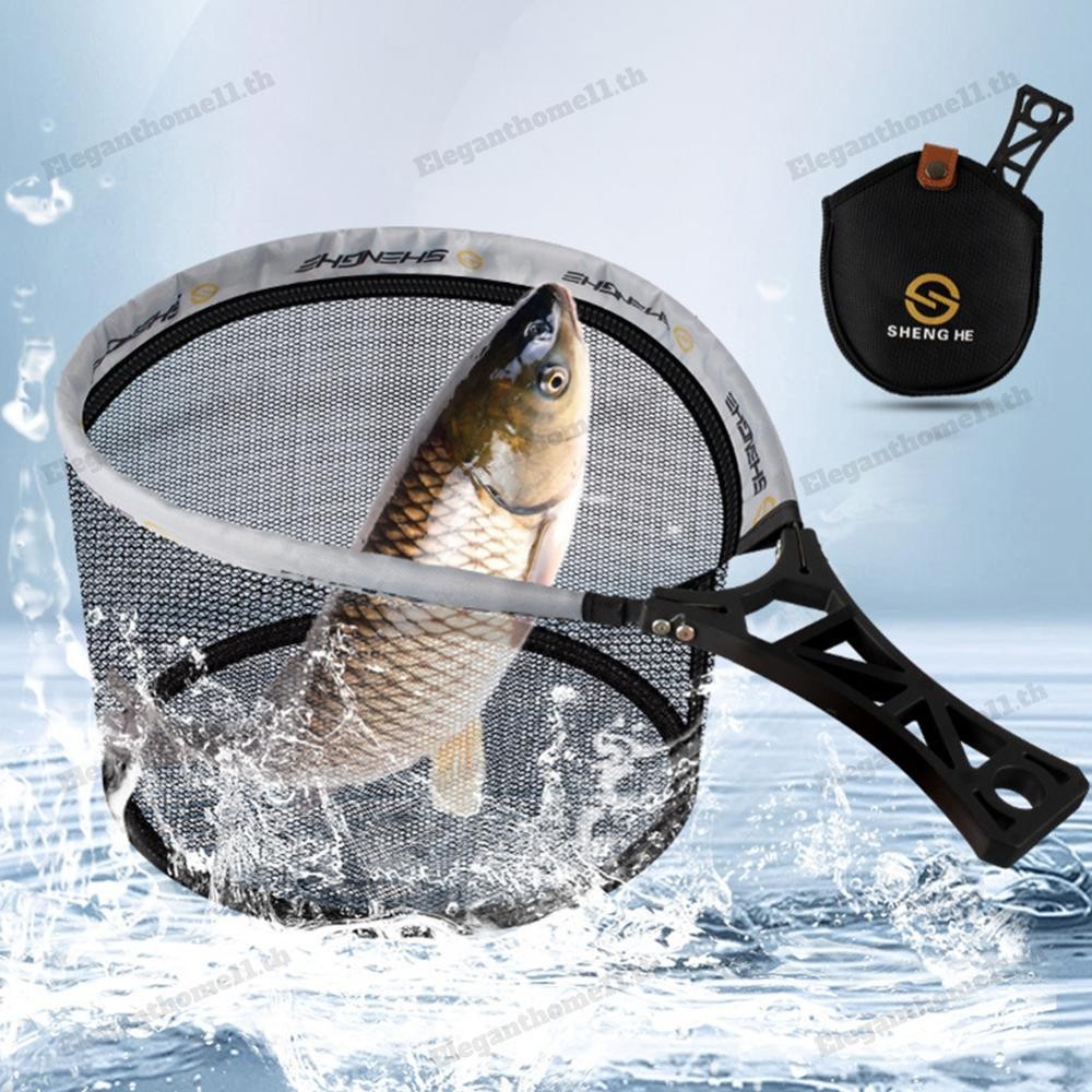 ตกปลา Landing Net พับปลาเทราท์สุทธิ Fly Fishing Net อุปกรณ์ตกปลา