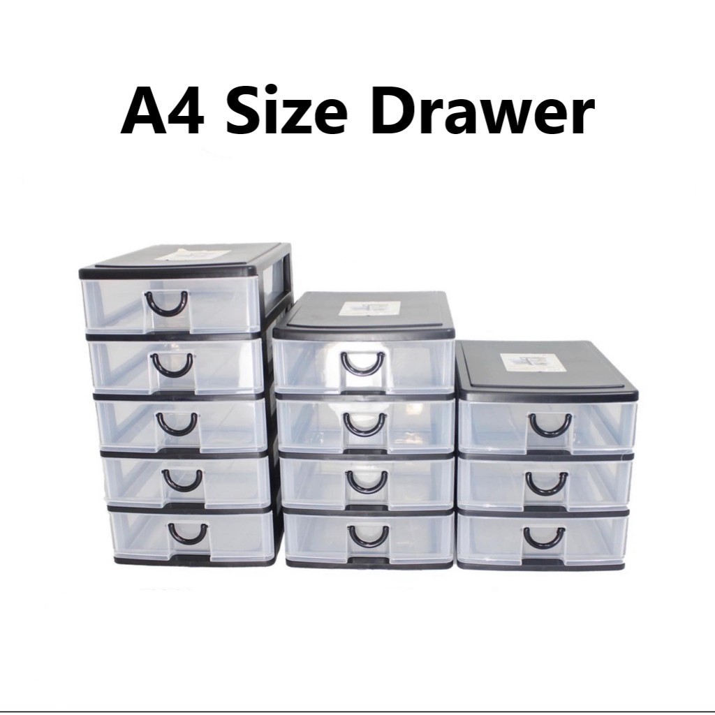 ลิ้นชัก A4 พลาสติก / ลิ้นชัก A4 / A4 ที่เก็บตู้เอกสาร / ลิ้นชัก A4 Laci A4 (3,4,5 ชั้น) ตู้ Mini A4 