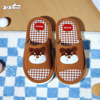 XIXITIAO สไตล์ใหม่ฤดูใบไม้ผลิฤดูร้อน Soft Sole หญิงรองเท้าแตะสบาย High-End Puppy ผ้าฝ้ายลินินรองเท้าแตะ