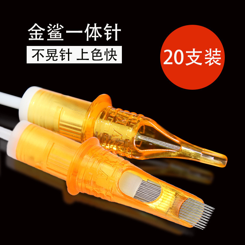 Golden Shark Tattoo Eyebrow One เข็ม 3RL 5RS 15M1 9RM Tattoo เข็ม Secant Fogging Tattoo อุปกรณ์
