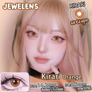 JEWELENS 1 คู่คอสเพลย์คอนแทคเลนส์สีสีส้มนักเรียนฮาโลวีน Softlens 14.2 มม.
