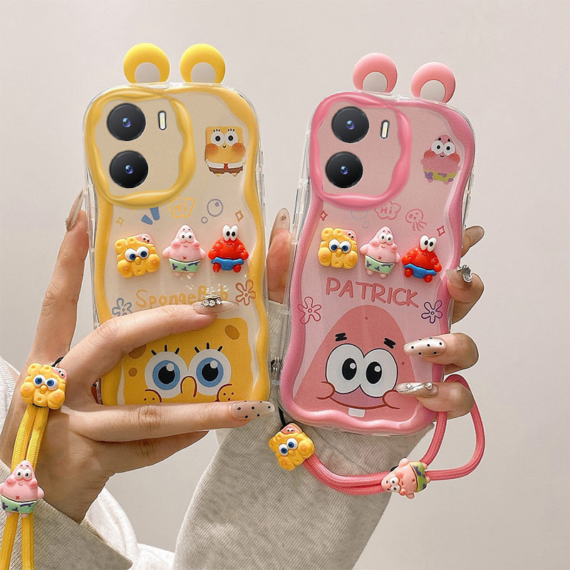 เคส Vivo Y16 4G เคส  Cute 3D Ears cream edge Soft Phone เคส TY-EDNY