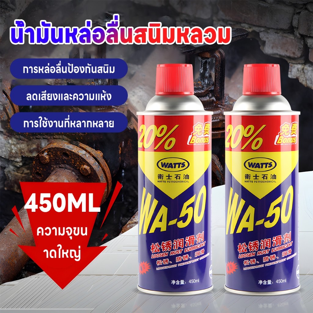น้ำยาหล่อลื่นขจัดสนิม คลายน็อตที่ติดขัดและป้องกันการเกิดสนิมในอนาคตน้ำยาขจัดสนิมแทรกซึมลึกและสลายสนิมที่ฝังแน่นได้ในท