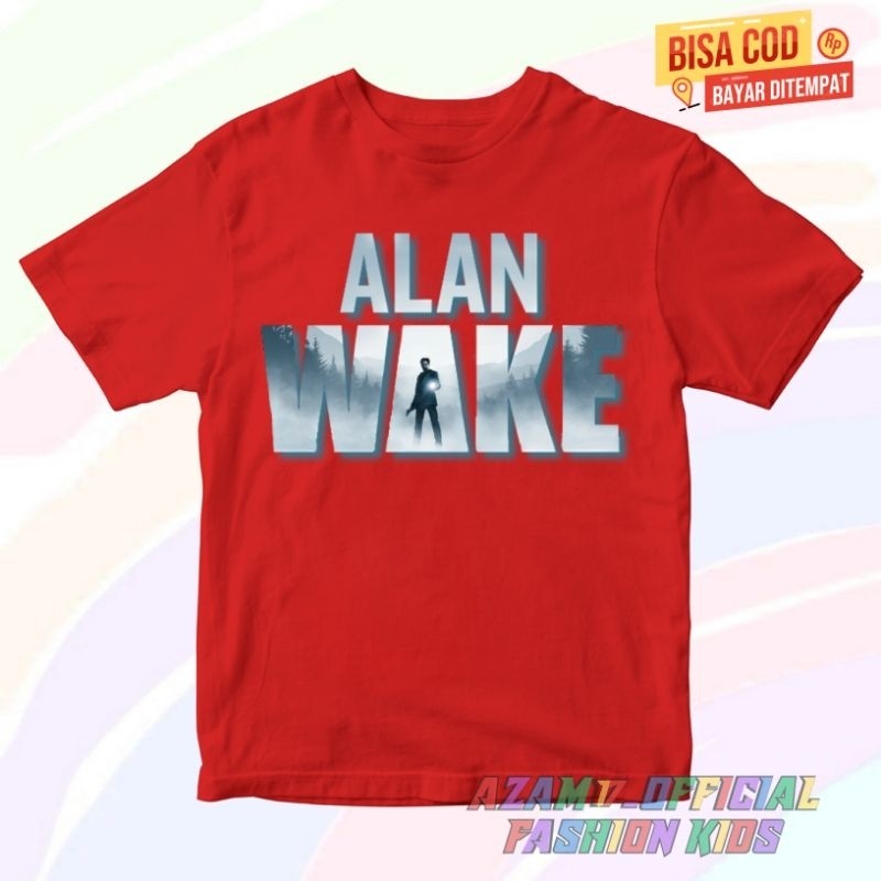 💟😆 เสื้อยืดเด็ก ALAN WAKE CHILDRENS CLOTHES ฟรีชื่อ / เกม ALAN WAKE CHILDRENS TSHIRT เสื้อยืด 100-15