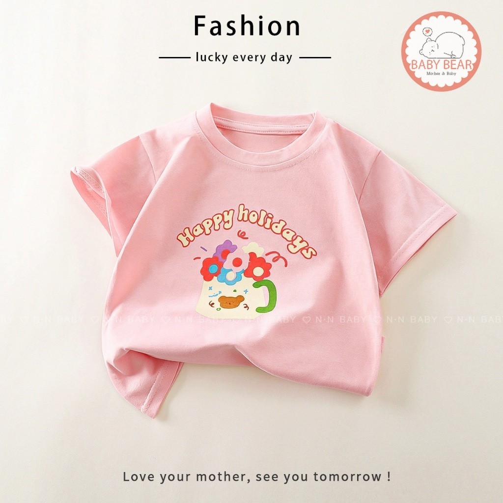 ใหม่ เสื้อยืดเด็ก เสื้อผ้าแฟชั่นเด็ก ลายดอกไม้น่ารักๆ รูปที่ 7