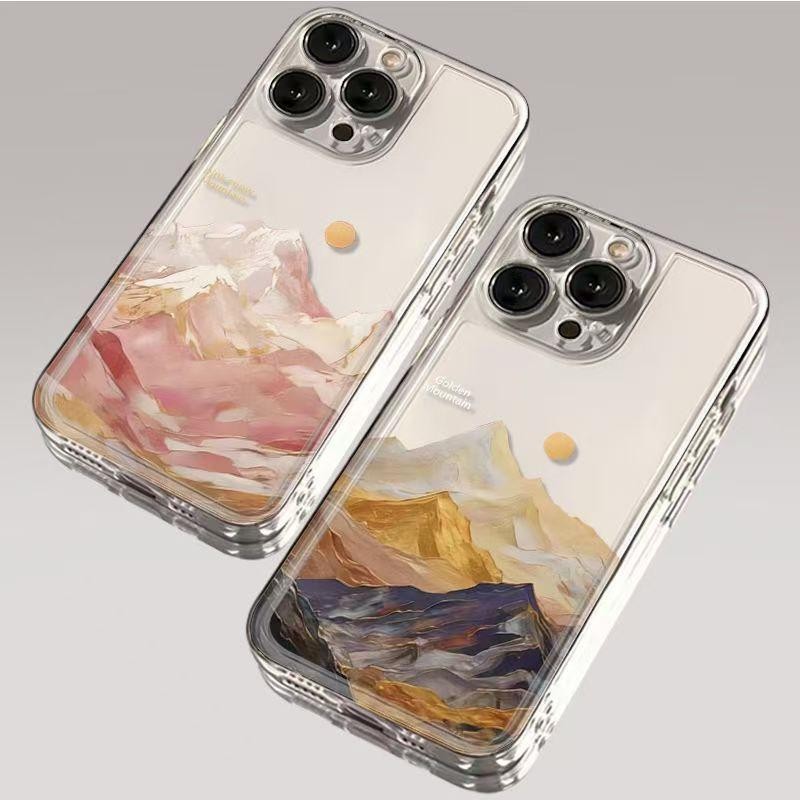 Sunset สําหรับ iPhone 13Pro 17 16 15 14 12 11 Pro Max XR 7 8 Plus SE ปลอกอ่อนกันกระแทก