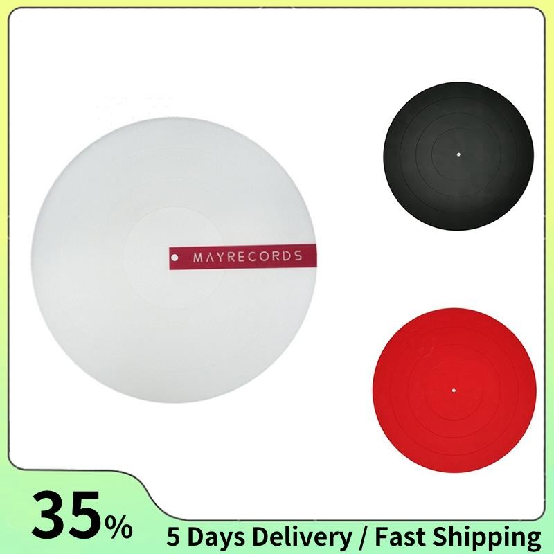 Mayrecords Turntable Platter Mat Audiophile Grade Silicone Rubber Design Universal to All for LP Vinyl Record Players