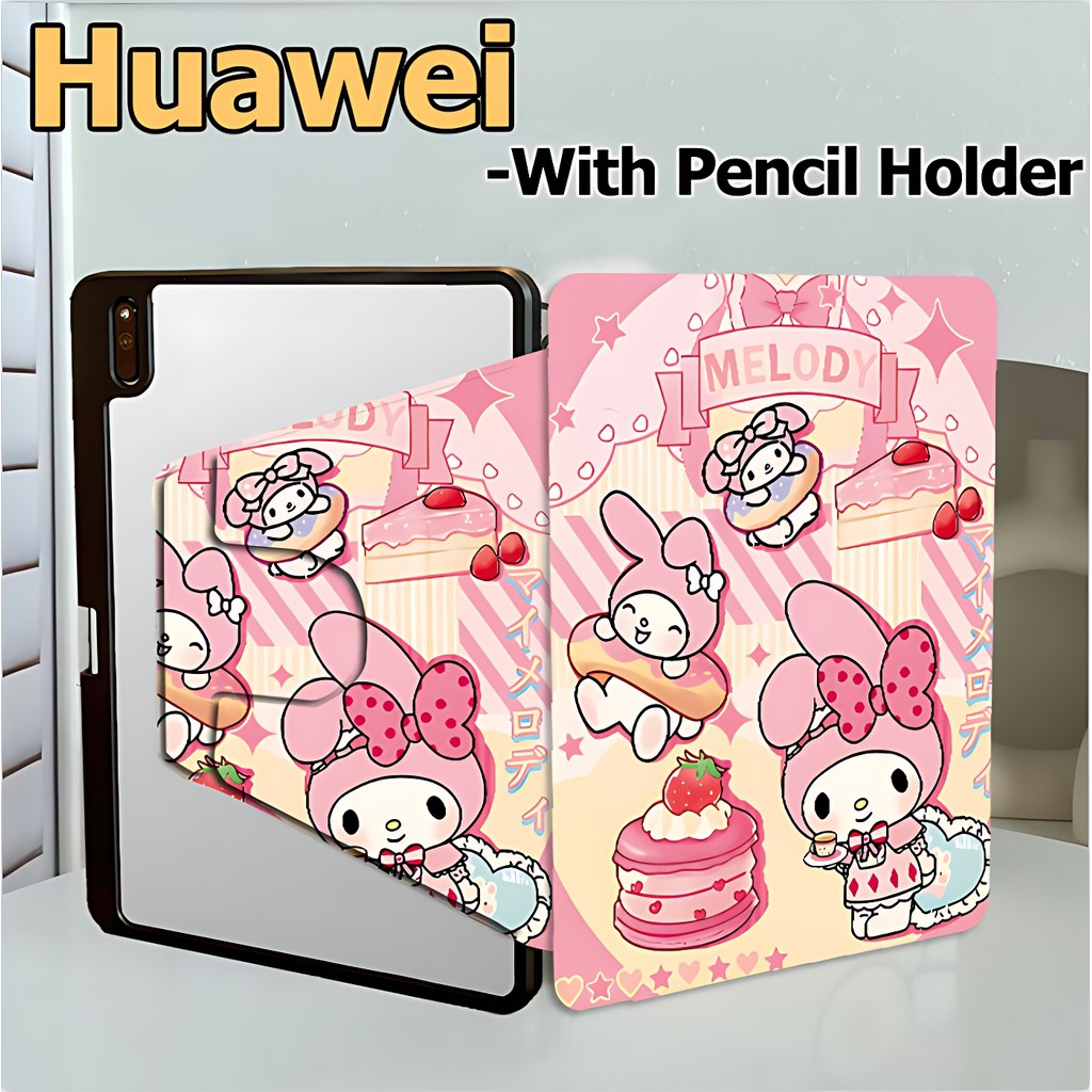 [พร้อมส่ง 🇹🇭]360°หมุน เคส​หัวเหว่ย​ฝาพับ​ เปิด​ปิด​ตั้ง​ได้ รุ่น​ Huawei MatePad SE11 /SE10.4 เคส หัวเว่ย Matepad 11 Pad10.4 หัวเว่ย matepad pro11 เคส Huawei  matepad 11.5 /11.5S matepad pro10.8 Lovely Case Huawei