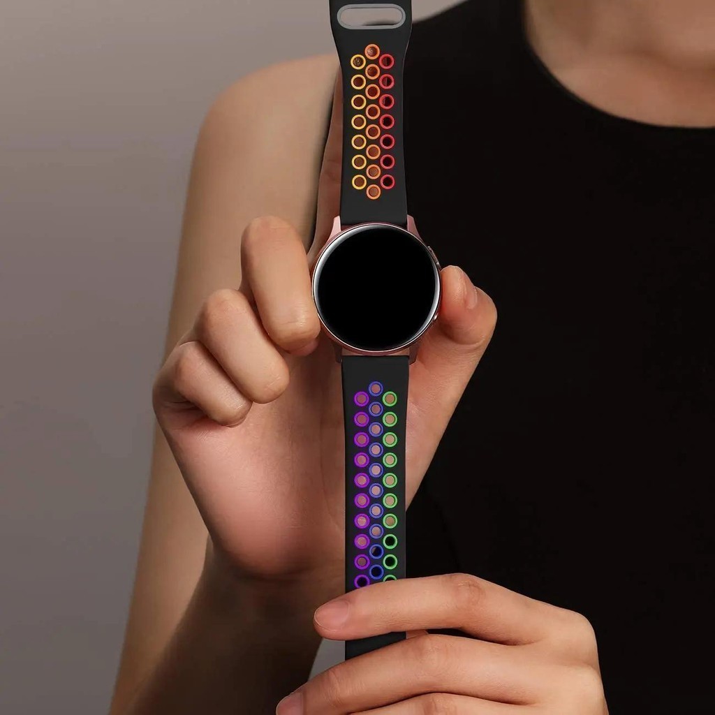 สายรัดซิลิโคนอ่อนนุ่มสําหรับ Garmin Venu3 Venu2 /Vivoactive 3 4 5 6 /vivomove3 HR/Venu 2 3 กีฬาสร้อยข้อมือระบายอากาศ