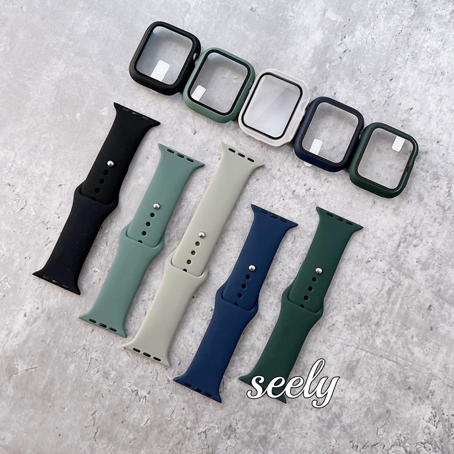 2 ใน 1 วงดนตรีและเคสสําหรับ ปราดเปรื่อง ดู ชุด 9 8 7 6 กับ 5 4 3 2 1 ขนาด 41 มม. 45 มม. 44 มม. 42 มม. 40 มม. 38 มม. สายนาฬิกาและฝาครอบ