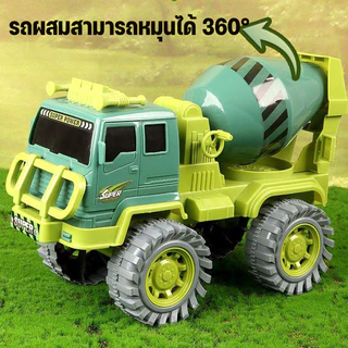 รถบรรทุกก่อสร้าง รถของเล่นก่อสร้าง เครื่องขุด รถดั๊มพ์ เครน รถบรรทุกผสม ทนต่อการตกหล่น