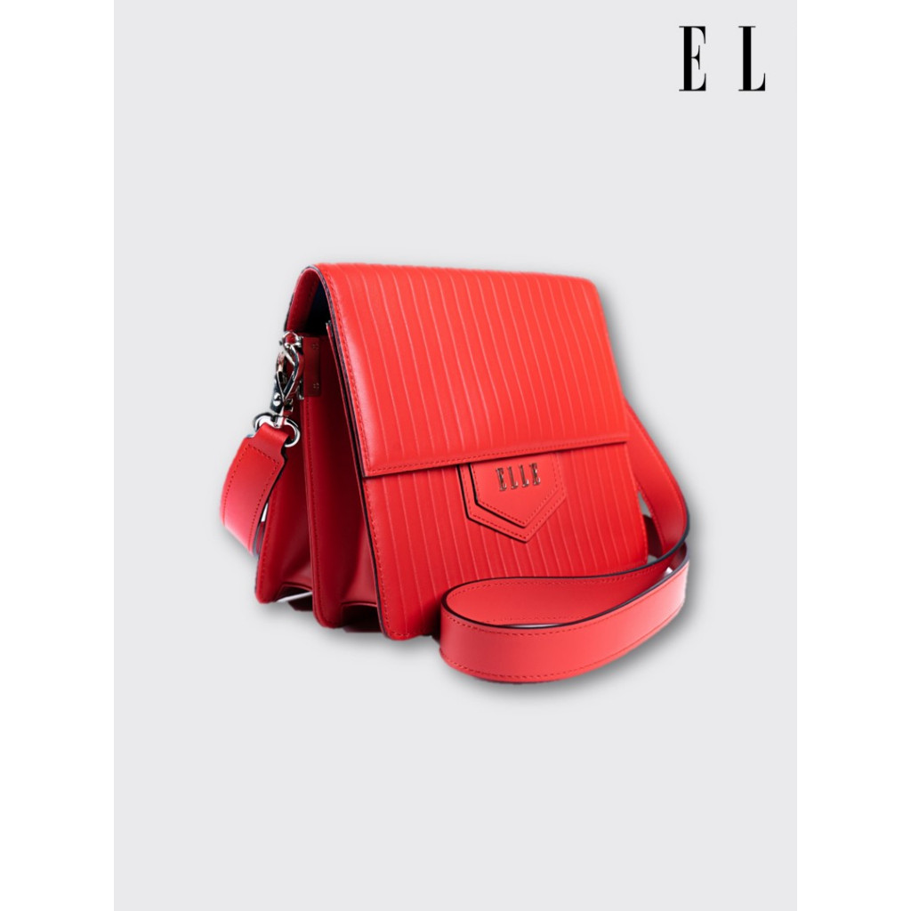 ELLE BAG | กระเป๋าสะพายข้างผู้หญิง ทำจากหนังวัวแท้จากอิตาลี  CROSSBODY LINE STYLE | EWH281