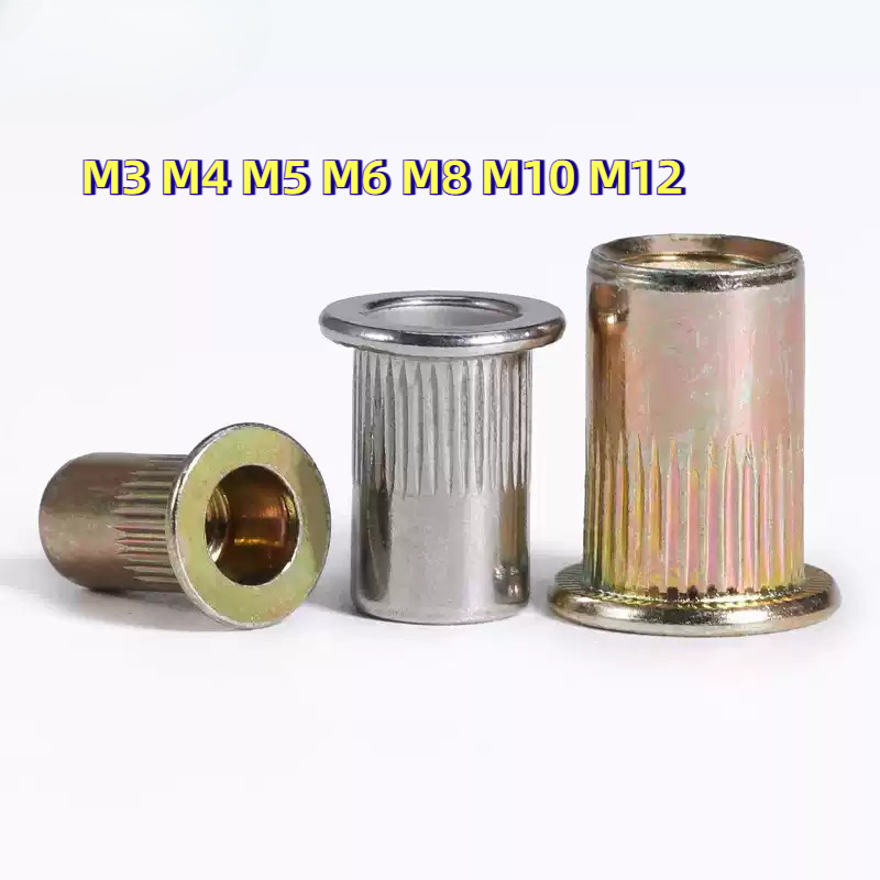 [XZM-LY-w] Rivet Nut Color Zinc/รีเวทนัท สังกะสีสี หัวน็อตรีเวท M3M4M5M6M8M10M12