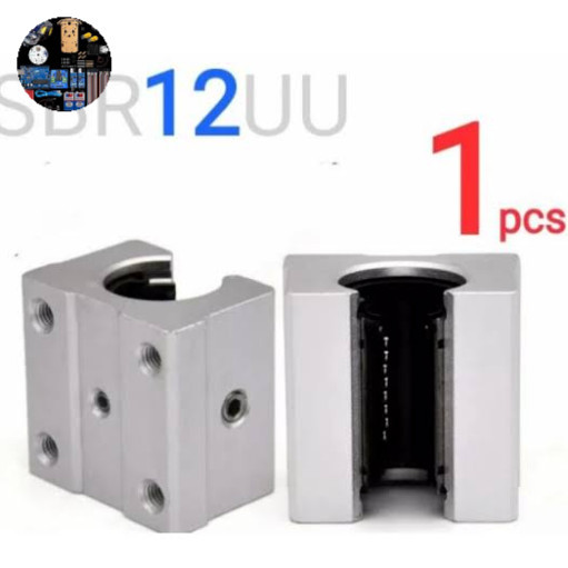 MESIN SBR 12UU SBR12UU 12MM SHAFT LINEAR BALL BEARING RAIL CNC ETC MACHINE