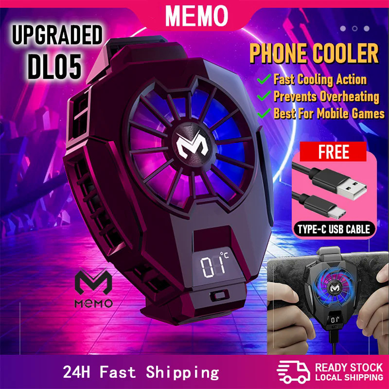 MEMO Mobile Phone Cooler DL05 DL06 FL05 Cooling Fan Case For Cell Phones Tablet Radiator Gaming Cool
