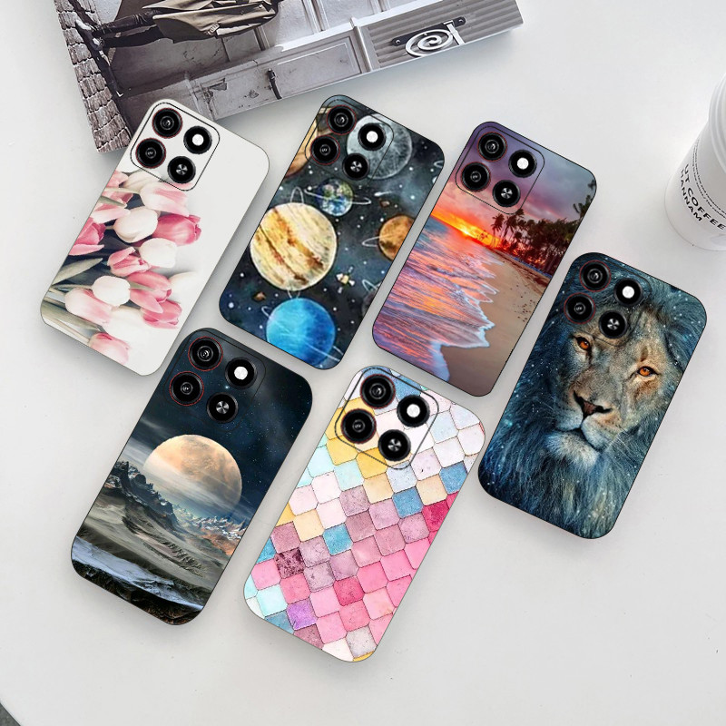 เคสโทรศัพท์สําหรับ ZTE Blade A35 A55 Z2450 กรณีการ์ตูนพิมพ์ TPU ซิลิโคนปกหลัง