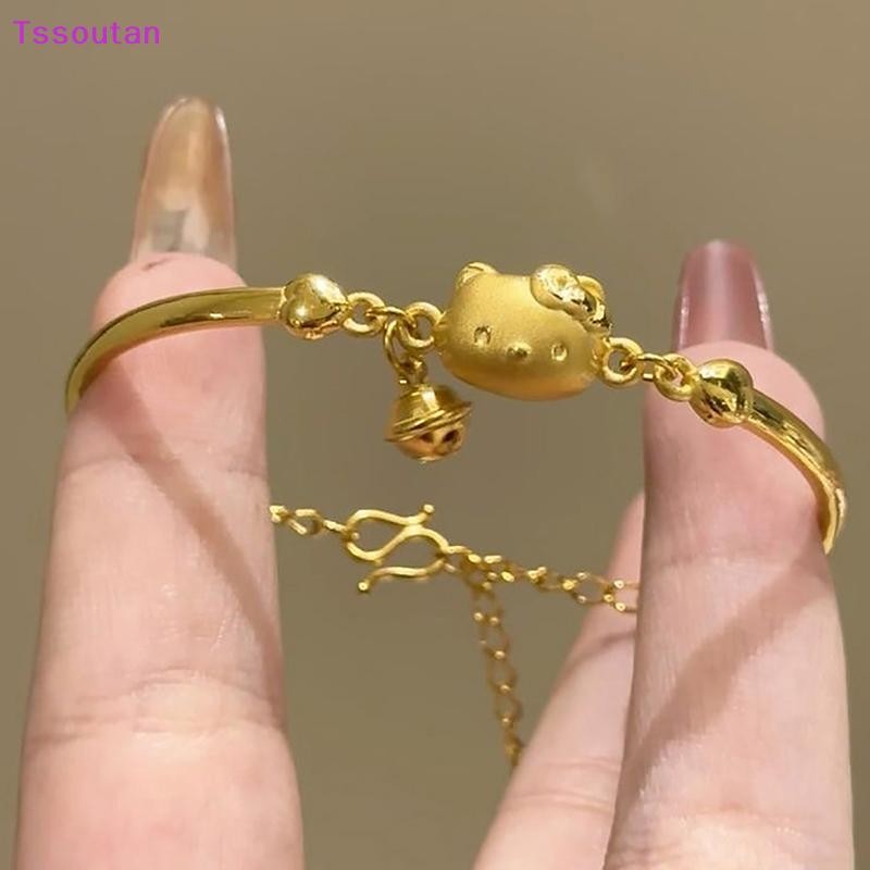 [TSST] สร้อยข้อมือ Sanrio น่ารัก Kawaii Light Hello Kitty การ์ตูนอะนิเมะเครื่องประดับสายรัดข้อมือแฟนสําหรับสาวของขวัญวันเกิด TAN