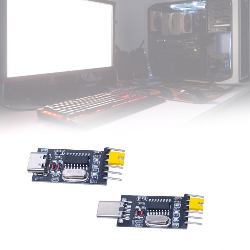 Niki 5 ชิ้น USB to Serial Module USB C ถึง Serial Port Board Module CH340G โมดูล