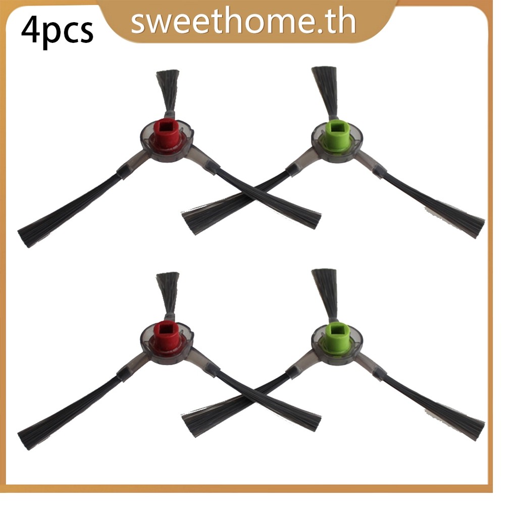 <SWHOME> 4x แปรงด้านข้างสําหรับ Deebot สําหรับ OZMO 930 610 900 หุ่นยนต์เครื่องดูดฝุ่น <OCTOBER>