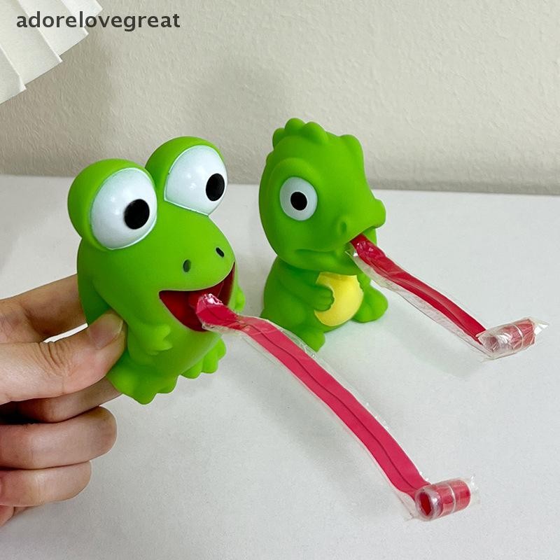 Alt เด็ก Creative Deion Fidget ของเล่น Pinch กบไดโนเสาร์ Sticking ลิ้น Out บรรเทาความเครียดของเล่นคริสต์มาสของขวัญเด็ก DRG