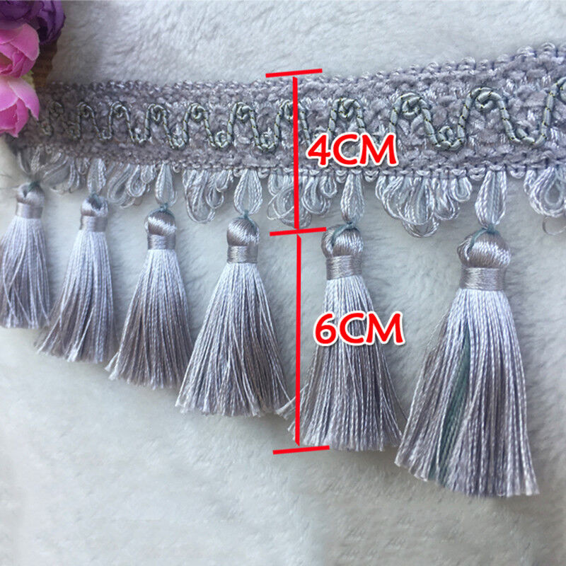 แนะนำ ผ้าม่าน 1m PomPom ผ้าม่านพู่ Fringe Trims ผ้า DIY ริบบิ้นเย็บผ้าตกแต่งเบาะ ราคาพิเศษ มีเก็บเงินปลายทาง