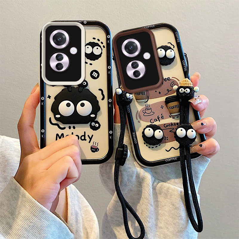 เคส Oppo Reno11 F Reno 11F 5G tpu สร้อยข้อมือแฟชั่นเคสโทรศัพท์ตุ๊กตา BSJGS