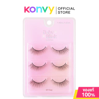 Mei Linda Baby Blink Lashes 3 Pairs เมลินดา ขนตาปลอม 3คู่.