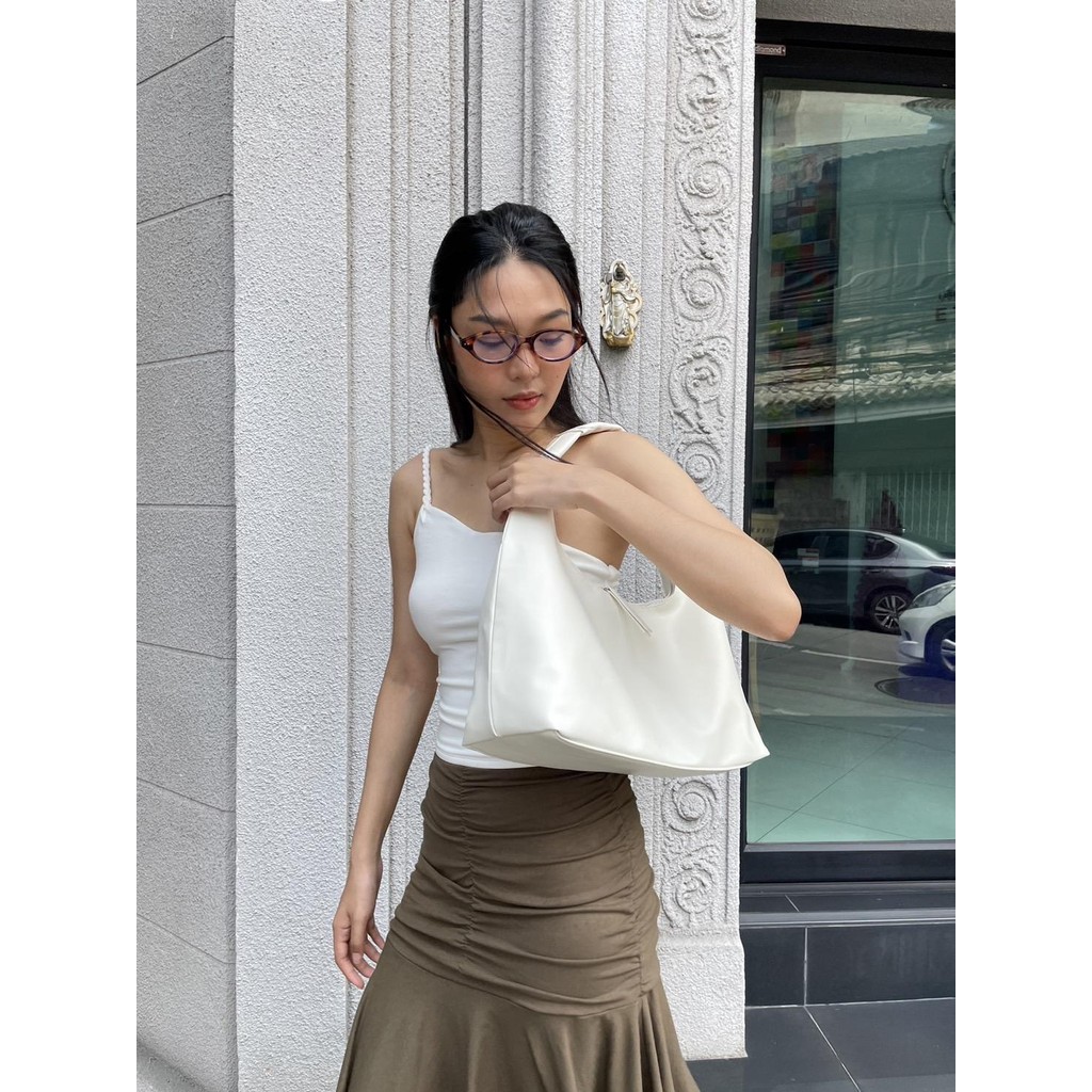 (The July Mansion) Large Jersey Handbags กระเป๋าถือ