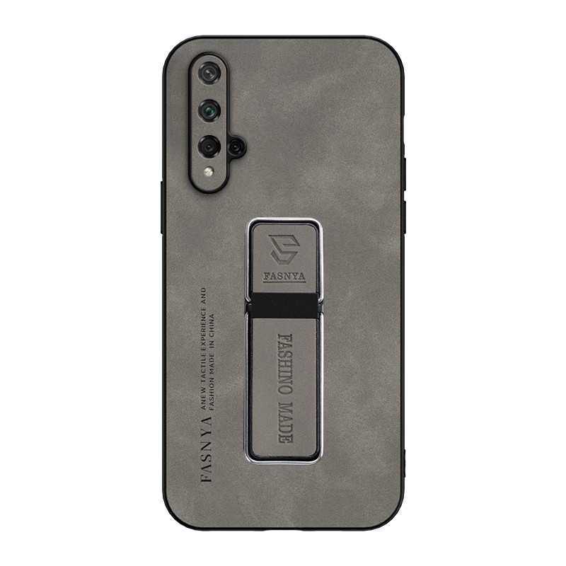 สําหรับ Huawei Nova 5T, Honor 20, เคสโทรศัพท์หนังนิ่มหนังแกะหรูหราพร้อมที่วางโทรศัพท์ในรถยนต์แบบแม่เหล็กมัลติฟังก์ชั่น