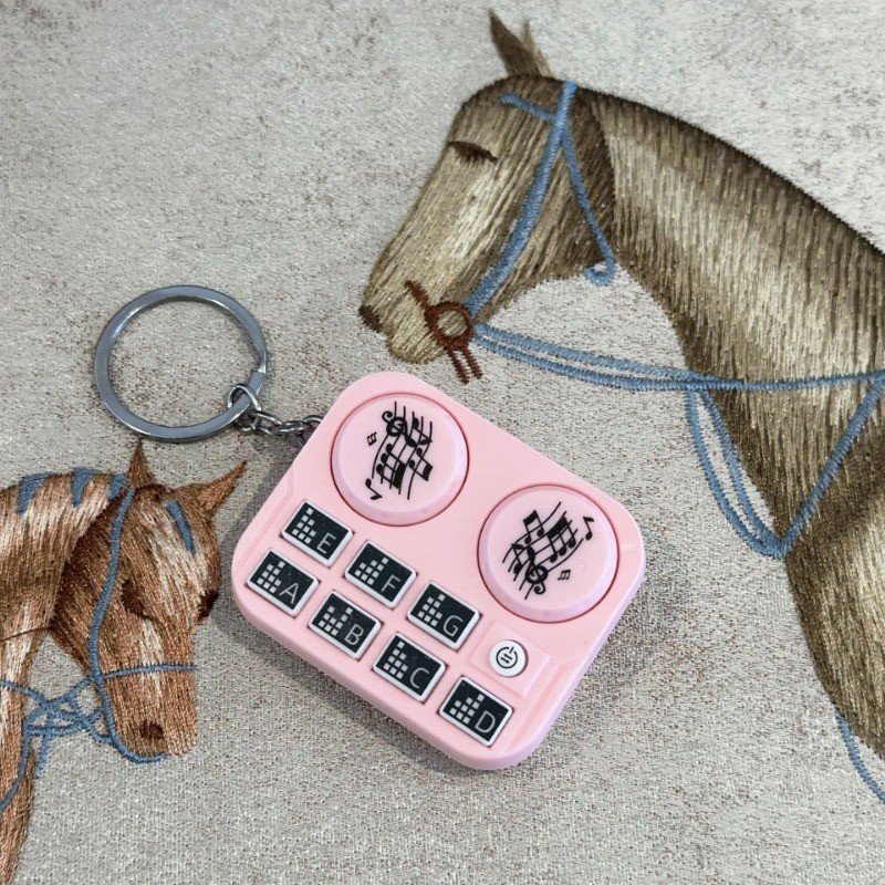 Creative DJ Disc Player เพลงพวงกุญแจ Luminous Sound ของเล่นพวงกุญแจกระเป๋าแขวนจี้กระเป๋าเป้สะพายหลังตกแต่งของขวัญเพื่อน - รูปที่ 7