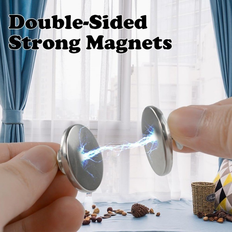 แนะนำ ผ้าม่าน 3/5/10 คู่โลหะแม่เหล็กผ้าม่าน Holdabcks - ผ้าม่านที่ถอดออกได้ปิดคลิปปุ่มผู้ถือ - Home Organizer ราคาพิเศษ มีเก็บเงินปลายทาง