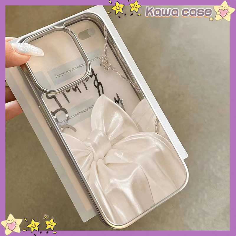 KAWA-ผีเสื้อไหม เคสโทรศัพท์มือถือTPU คส ไอโฟน 15/14/13/12/11 ใหม่ 13 โซ่เชือกเส้นเล็ก 14promax หญิง pro คส ไอโฟน12