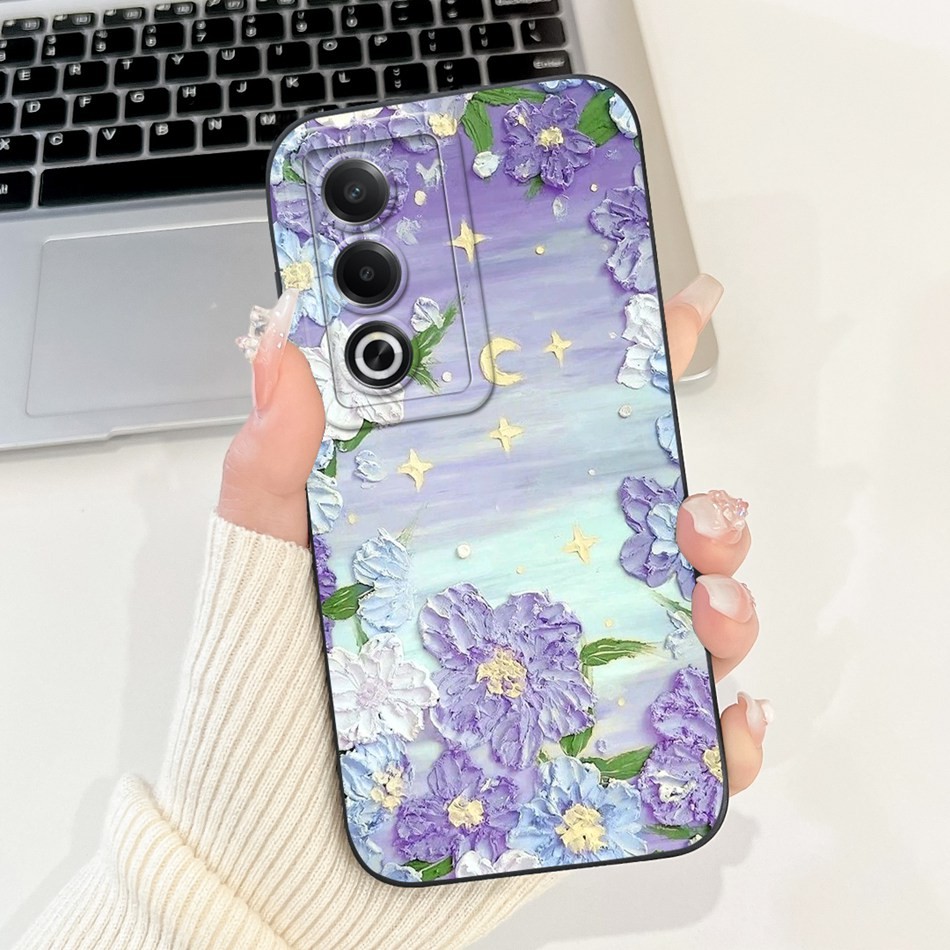Oppo A3 Pro CPH2639 Cool Moon Milk Ripple รูปแบบเคสโทรศัพท์ Oppo A3Pro 5G เลนส์ป้องกันกรณีซิลิโคนอ่อนนุ่ม