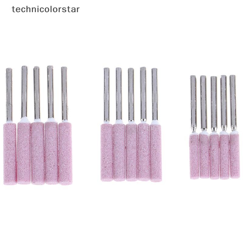 Trsr 5 ชิ้น/เซ็ตเลื่อยโซ่ Sharpening หินเจียร Bits อะไหล่เครื่องมือเปลี่ยน Jelly
