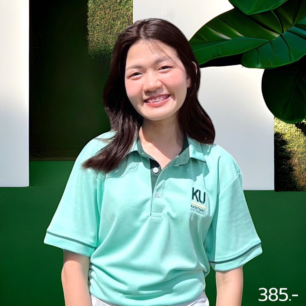 เสื้อโปโล KU 5 Colors สีเขียว พาสเทล