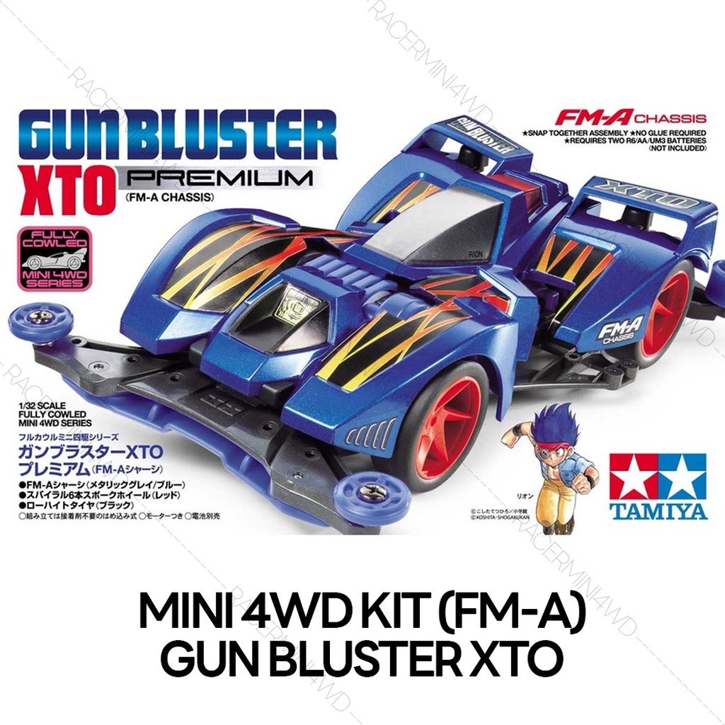 TAMIYA 19451 Mini 4WD Gun Bluster XTO Premium (FM-A Chassis)
