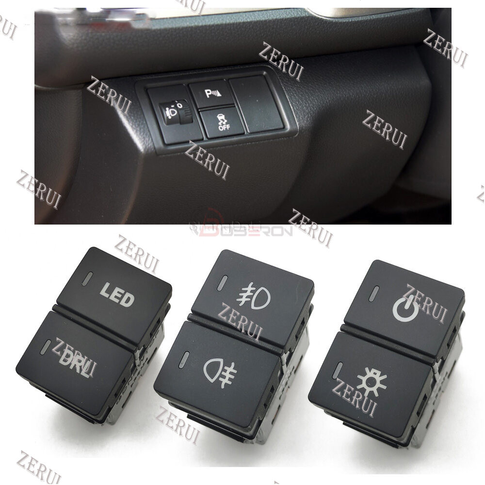 Zr สําหรับ Honda CRV URV AVANCIER CITY อุปกรณ์เสริมรถไฟ LED Dual Key สวิทช์เรดาร์ด้านหน้าหมอกพวงมาลัยปุ่มความร้อน