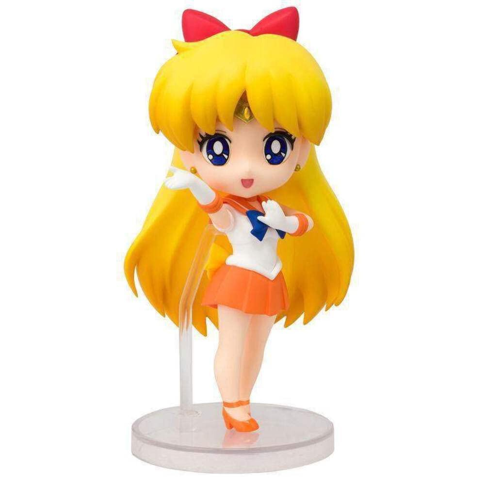 Figuarts mini Sailor Moon Sailor Venus ประมาณ 90 มม. PVC และ ABS ทาสีฟิกเกอร์ที่สามารถเคลื่อนย้ายได้