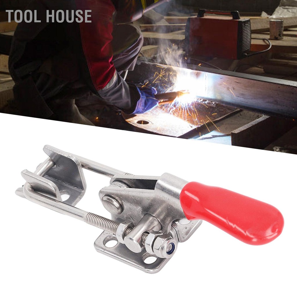 Tool House Toggle Clamp 304 สแตนเลสสตีลล็อคตัวเอง U รูปหัวเข็มขัด Latch Type Quick Clip