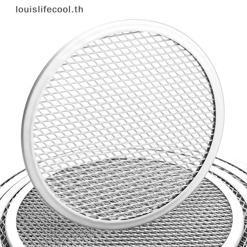 Louislifecool 6-12 นิ้ว Non Stick พิซซ่าหน้าจอ Pan ไม่มีรอยต่ออลูมิเนียมสุทธิ Bakeware ครัวเครื่องมือรอบแพนเค้กพิซซ่า Pastry Baking ถาดใหม่