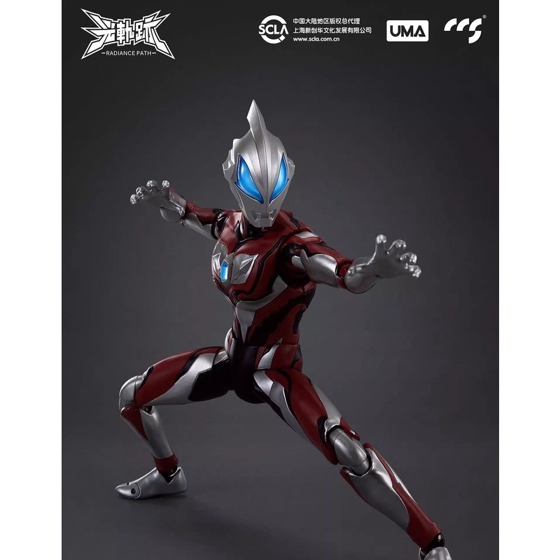จุด CCS Toys แสงแทร็ก G + D Ultraman สีแดงและสีน้ำเงินรุ่นใหม่โลหะผสมสำเร็จรูป