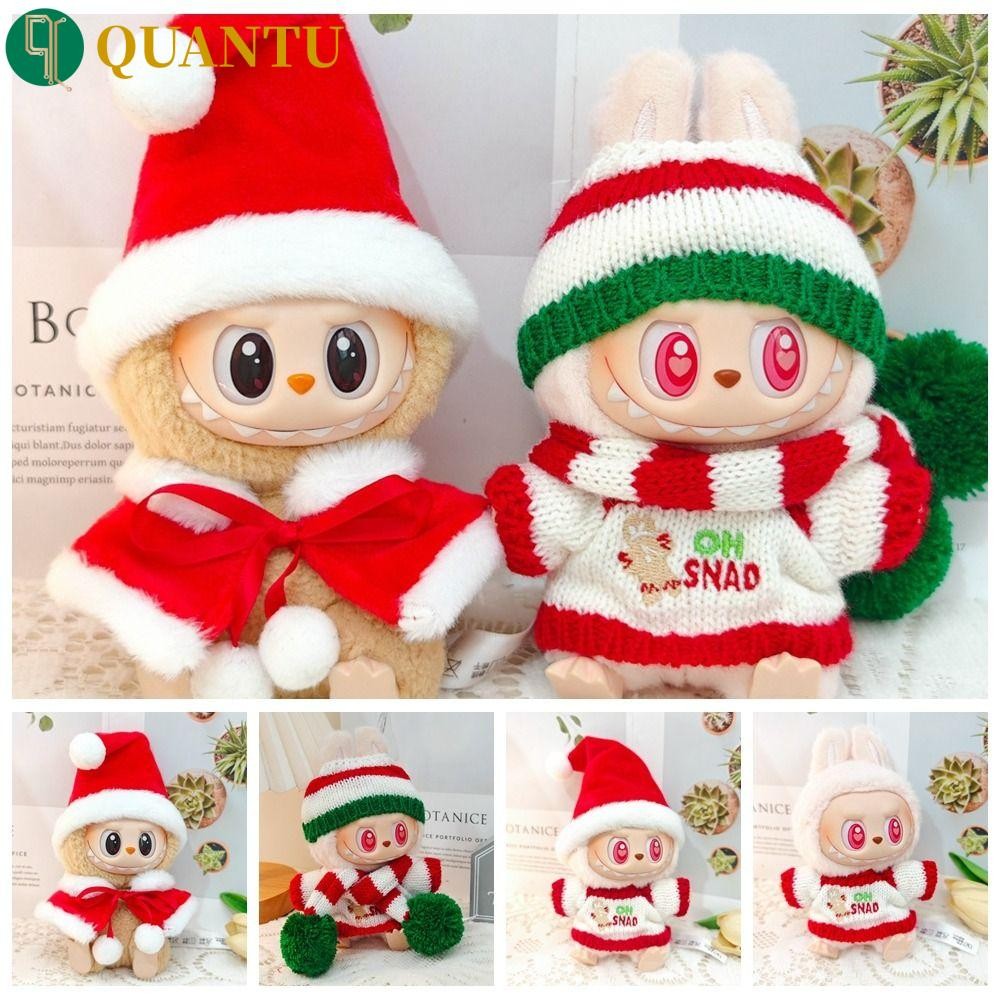 Quantu Labubu ชุดตุ๊กตา Plush, แต่งตัว Handmade Labubu Time เสื้อผ้า, ตุ๊กตา Handmade เสื้อผ้า Mini ผ้าเปลี่ยน Labubu จี้ตุ๊กตาอุปกรณ์เสริมเด็กของขวัญ